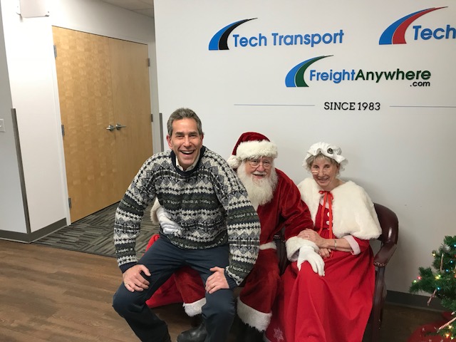 Bob Freed and Santa